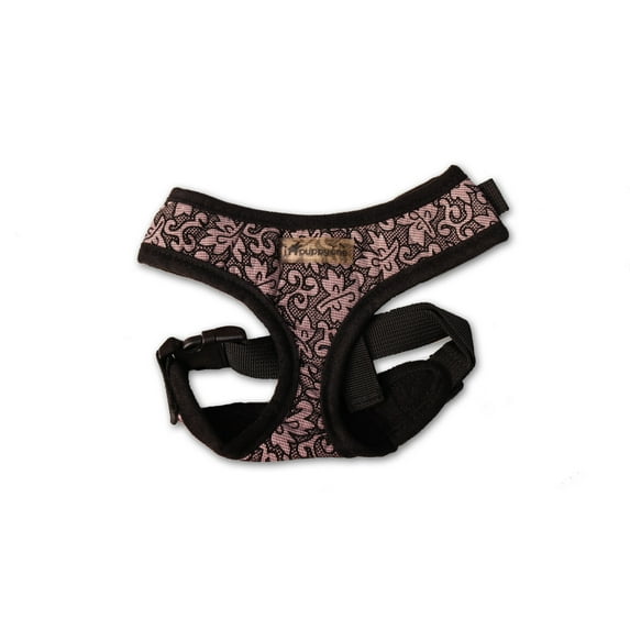 IPuppyone Adjustable Dog Soft Harness "Gala Flex" Size:Large Color:Black