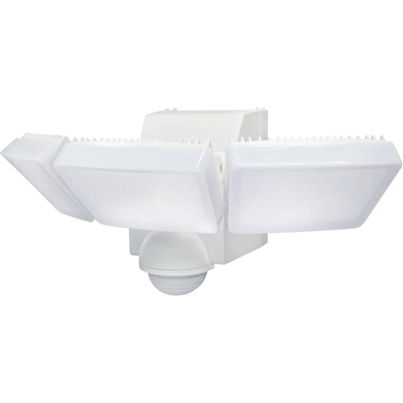 IQ America LED Motion Security Light LB1912WH - Battery Powered, 1250 lm, White, 3 Pack