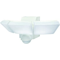 IQ America LB1912WH Battery Powered Indoor Outdoor Weatherproof LED Motion Security Motion Sensor Floodlight, Eave or Wall Mount, 1250 lumens, Pivots-Rotates, Mount anywhere security light, 3 light wh