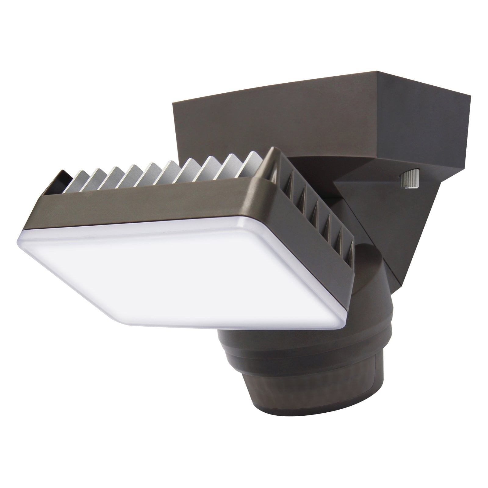 IQ America LM1801BZ Motion Security Floodlight 1600 Lumen 180 deg 70ft detection Wall Eave Mount BZ