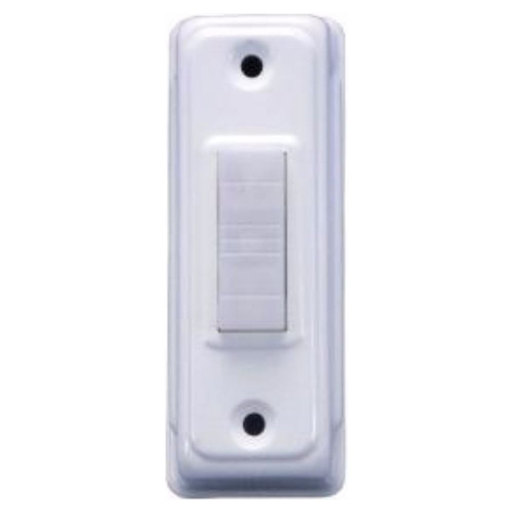 IQ America Wired Lighted Doorbell Push Button Deco White