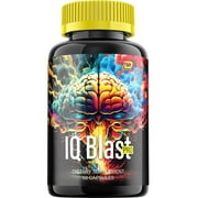 IQ Blast Pro Brain Supplement Capsules - IQBlast Pro All-Natural Maximum Strength Formula for Enhanced Memory and Focus Pills, 60 Capsules