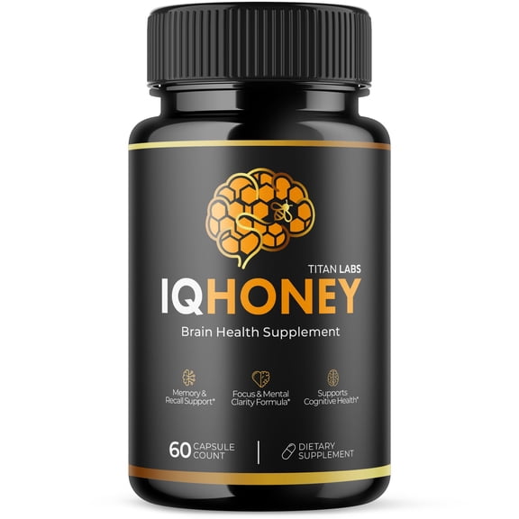 IQ Honey Advanced Brain Support Formula Supplement IQHoney 60 Capsules
