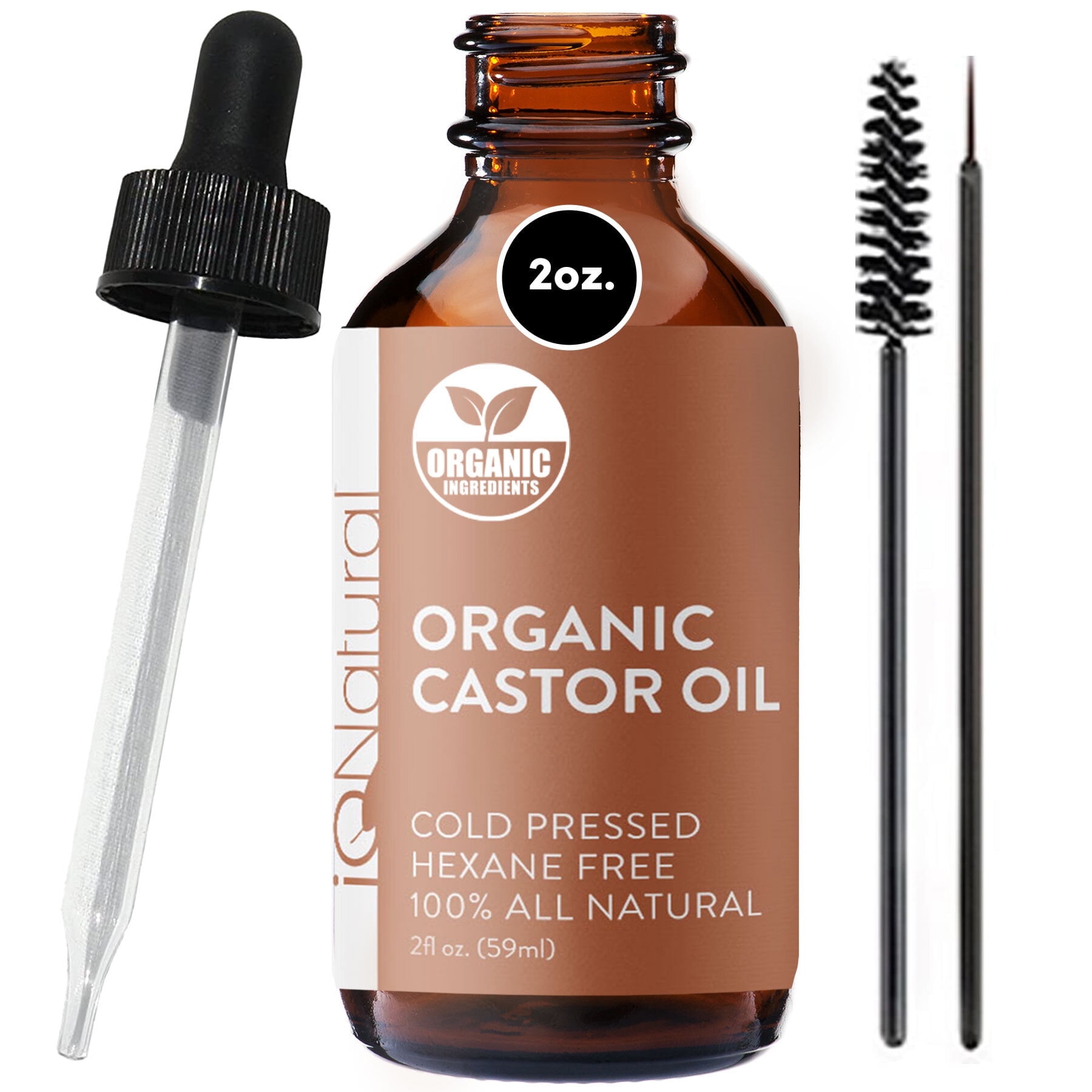 IQ Natural Castor Oil for Eyelashes, Eyebrow and Eyelash Growth Serum