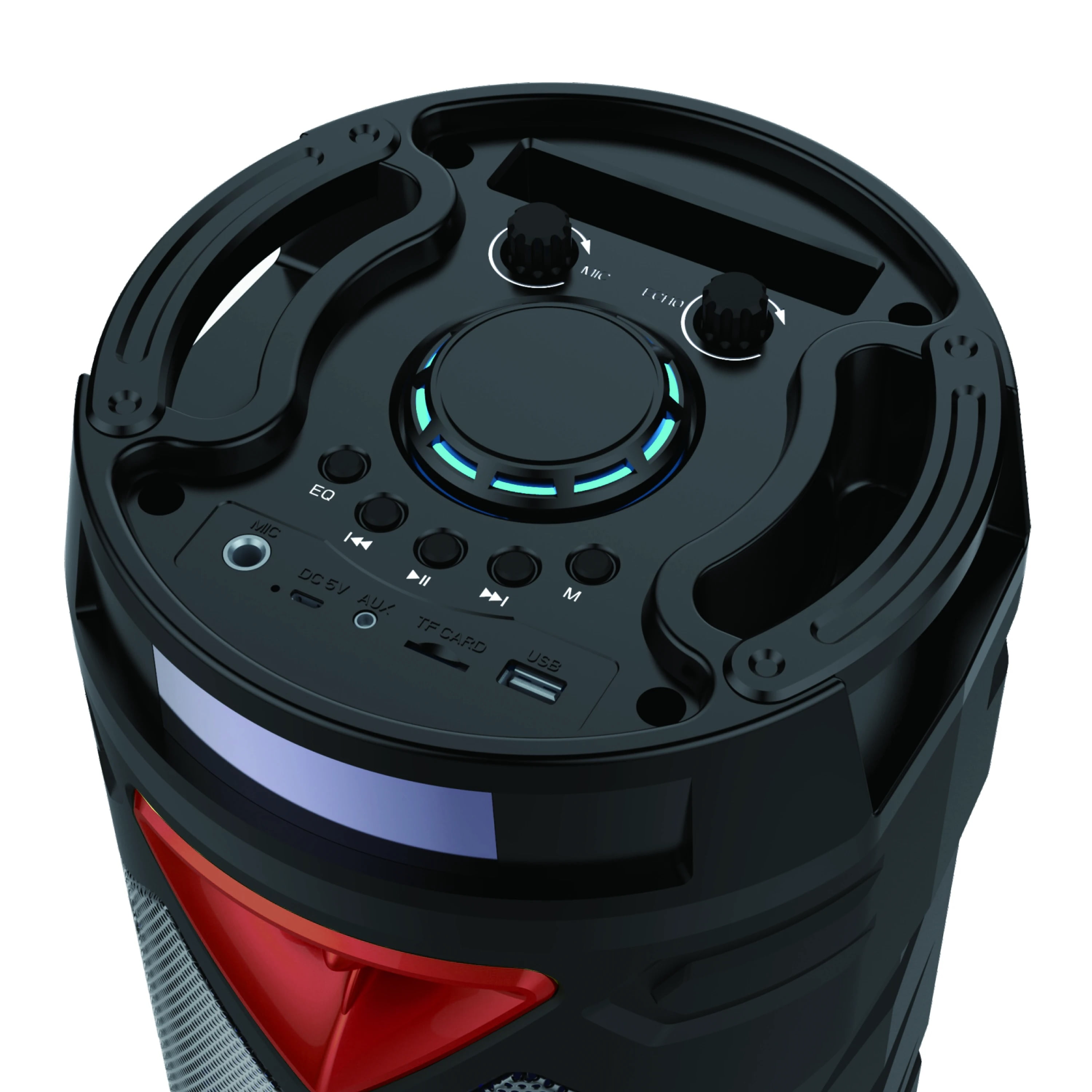 IQ Sound IQ6265DJBT Portable Bluetooth Speaker System 20 W RMS Red