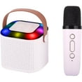 thumbnail image 1 of Supersonic IQ808WHT Mini Bluetooth Karaoke Speaker with Wireless Mic - White, 1 of 4