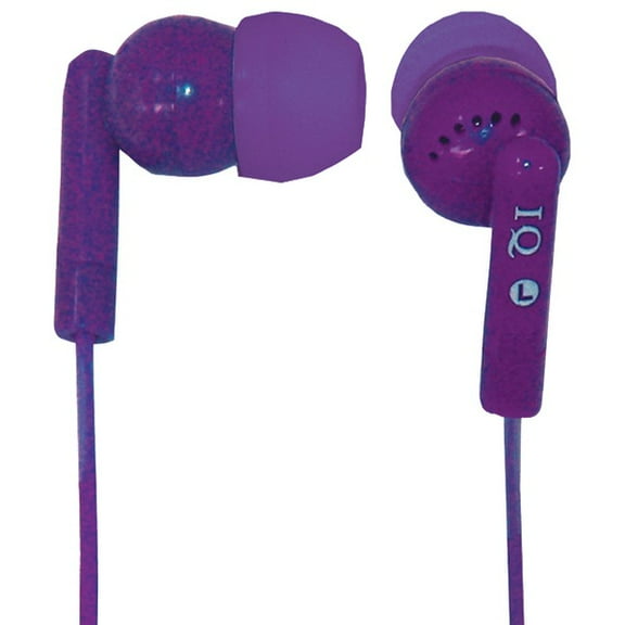 IQ Sound Poprockz Digital Stereo Earphones, IQ-106 (Purple)
