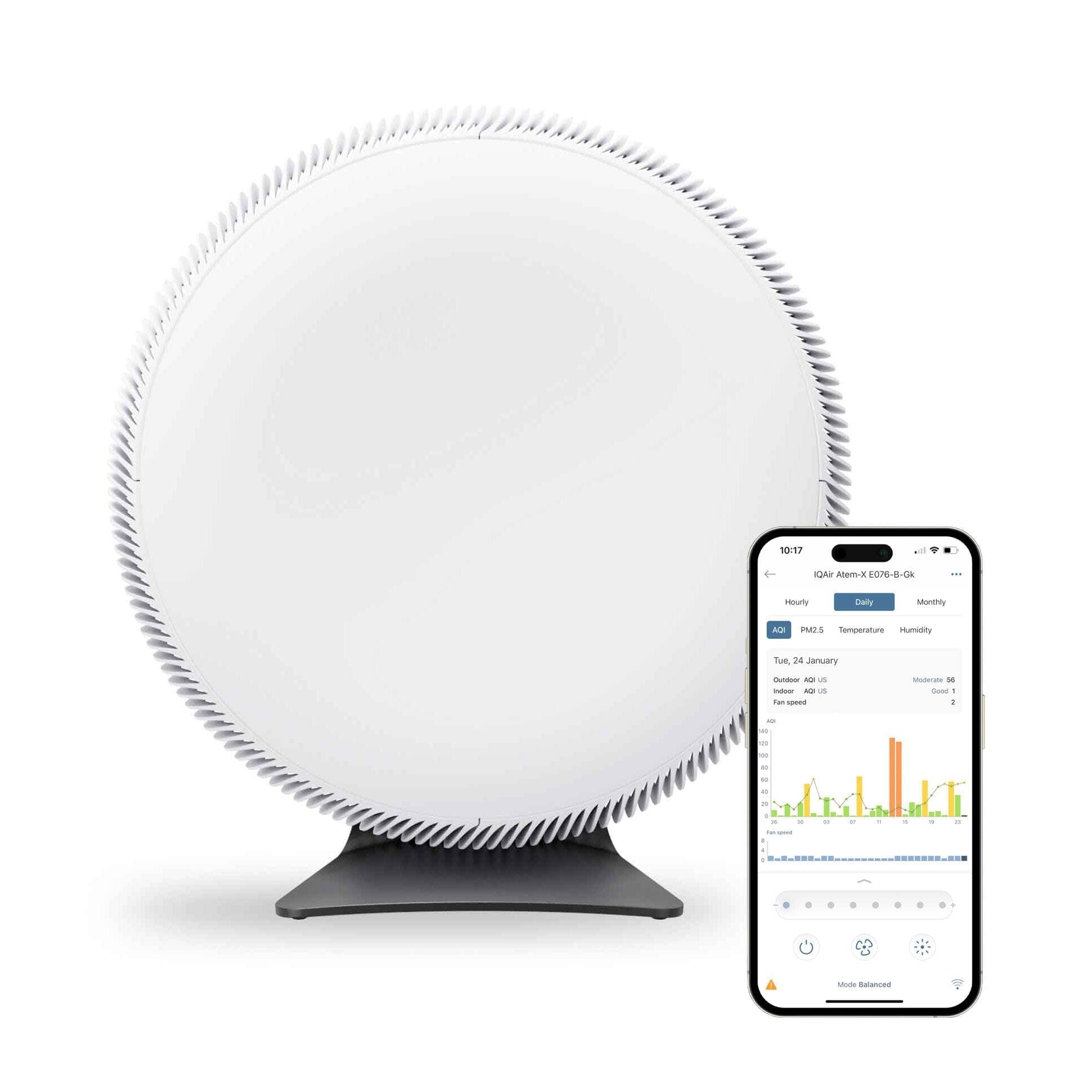 IQAir Atem X Whole House Air Purifier, HyperHEPA Filters, for
