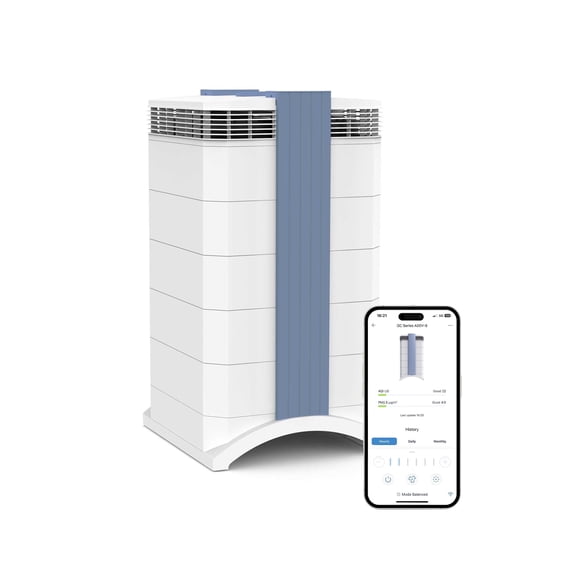 IQAir GC MultiGas XE Air Purifier – Smart MultiGas Filtration for Rooms up to 1125 sq ft - Chemicals, Odors, VOCs, and Particles, Swiss Made, WiFi Enabled