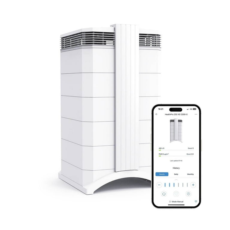 IQAir HealthPro Plus XE Air Purifier - Smart HyperHEPA Filtration