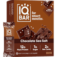 thumbnail image 1 of IQBAR Clean Plant Protein Bars - Chocolate Sea Salt - 12 Count - Keto, Vegan, High Fiber, Gluten and Dairy Free, Low Sugar Snack, 1 of 6