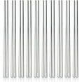 thumbnail image 1 of IQCWOOD Metal Chopsticks, 5 Pairs 304 Stainless Steel Chopstick, Lightweight Non-Slip Korean Reusable Chop Sticks Dishwasher Safe Gift Set (Silver), 1 of 10