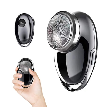 IQGVEB Mini Electric Shaver for Men with Display, Rechargeable and Portable Beard Trimmer