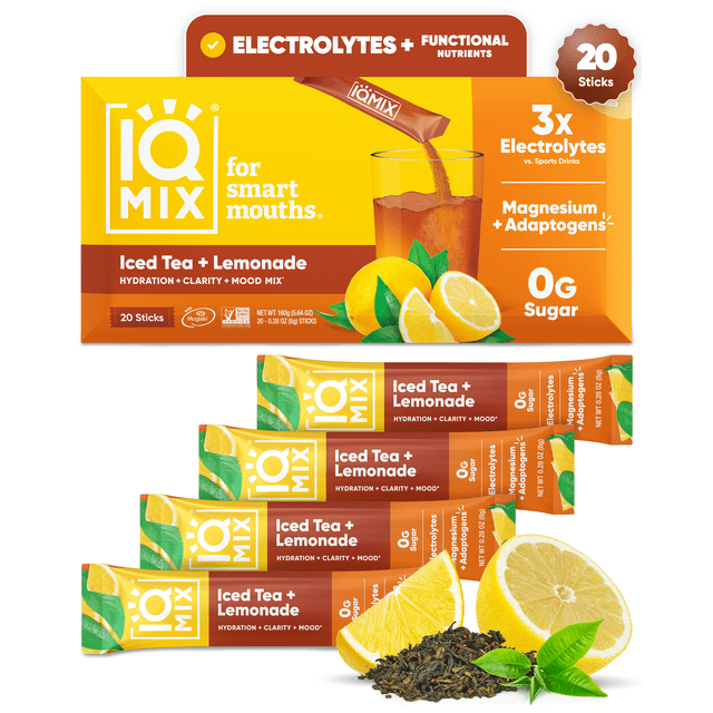 Sugar Technology IQMIX Sugar Free Electrolyte Powder Packets - Keto Electrolytes with ...