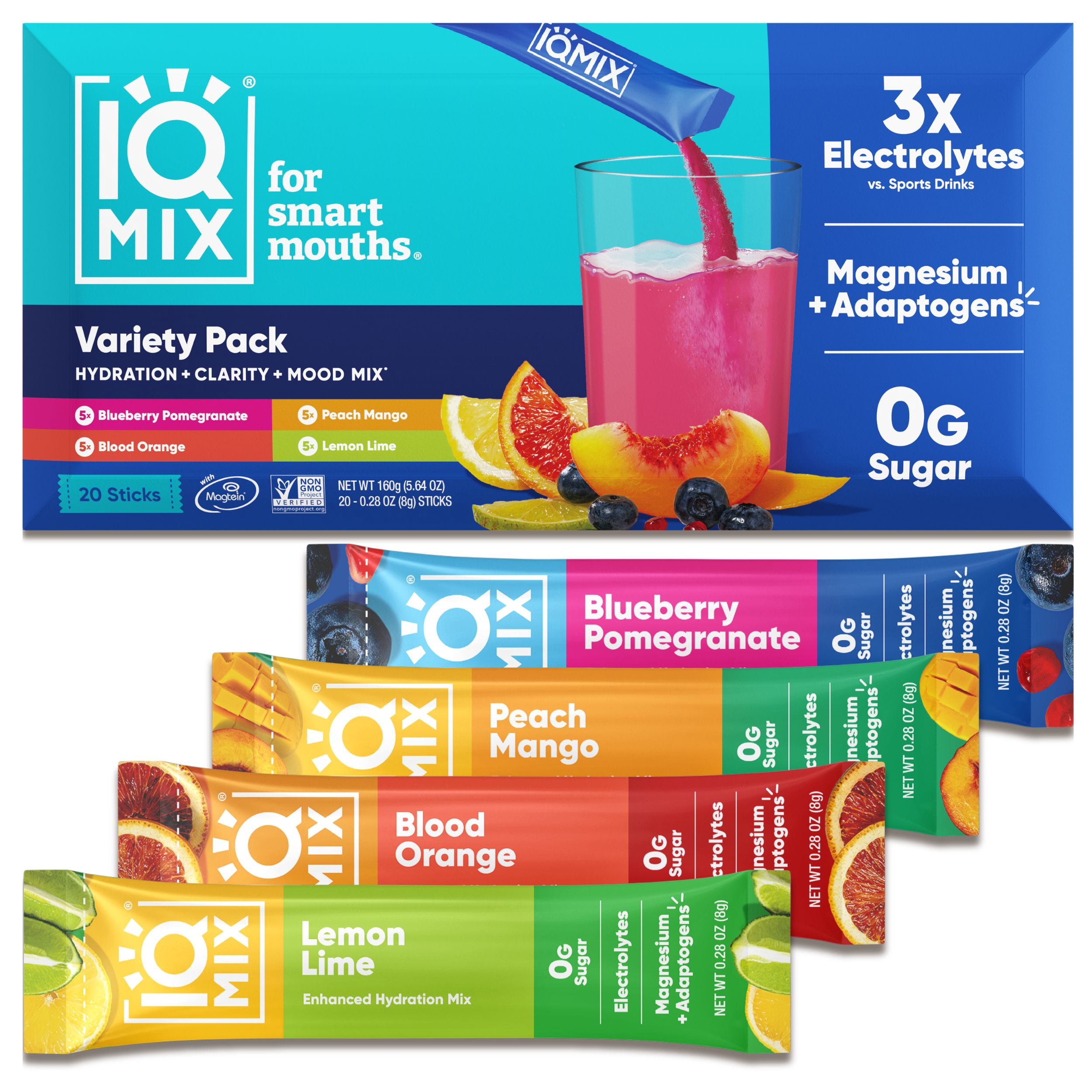 IQBAR Sugar Free Electrolyte Powder, Keto Electrolytes, Magnesium