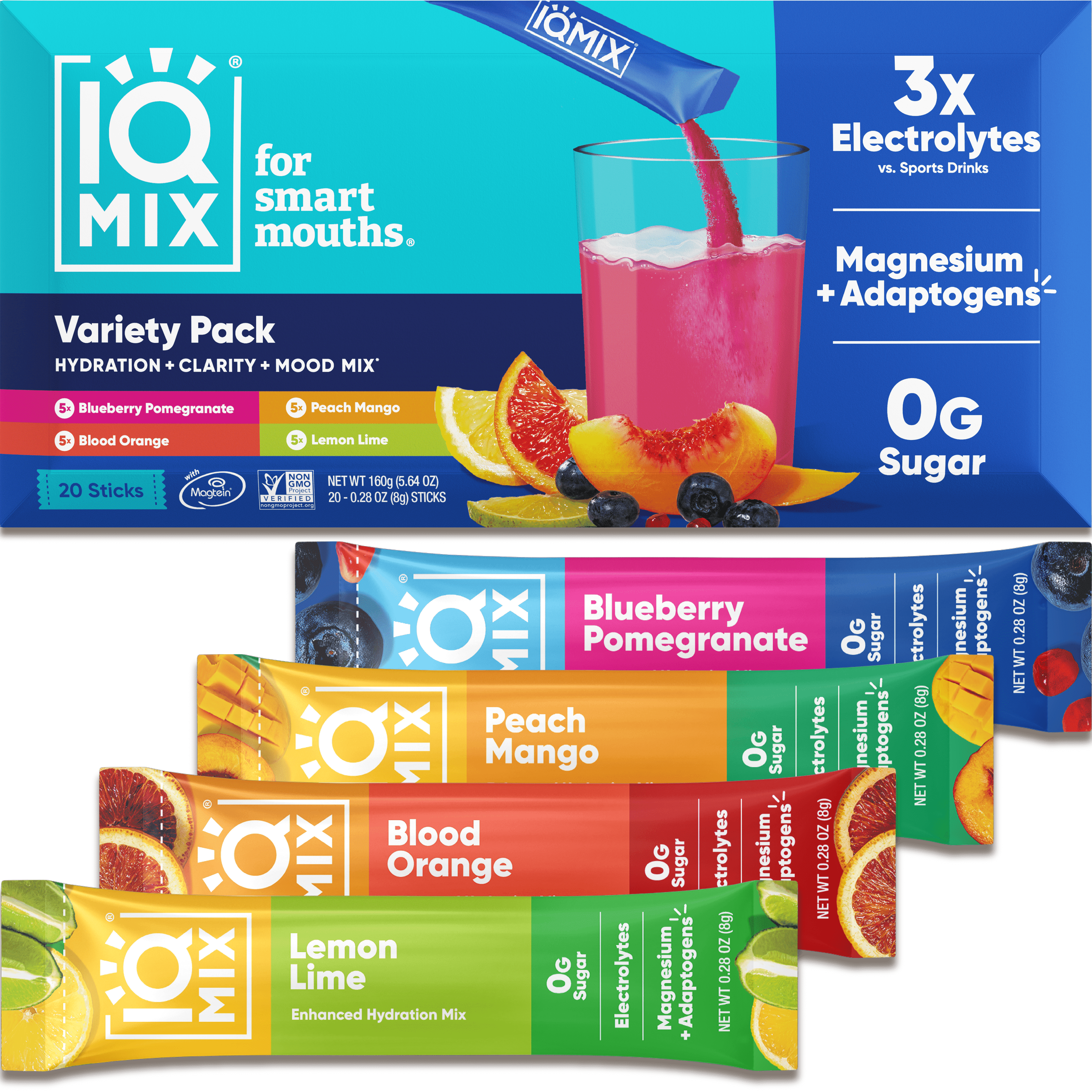 Walmart Black Friday Deals 2025 - IQBAR Sugar Free Electrolyte Powder, Keto Electrolytes, Magnesium, Potassium, 20 Pack