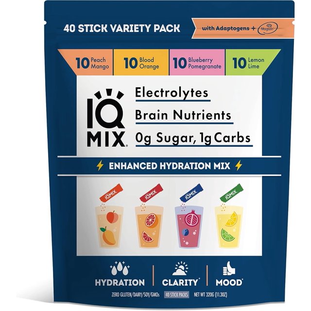 Iq Mix IQMIX Sugar Free Electrolytes Powder Packets - Hydration Supplement ...