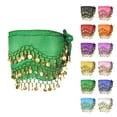 thumbnail image 1 of IQOGKRN Belly Dance Hip Scarf elly Dance Skirt Sequin Tassel Skirt Wrap Sparkly Tinsel Fringe Skirts with Sequins Black One Size, 1 of 4