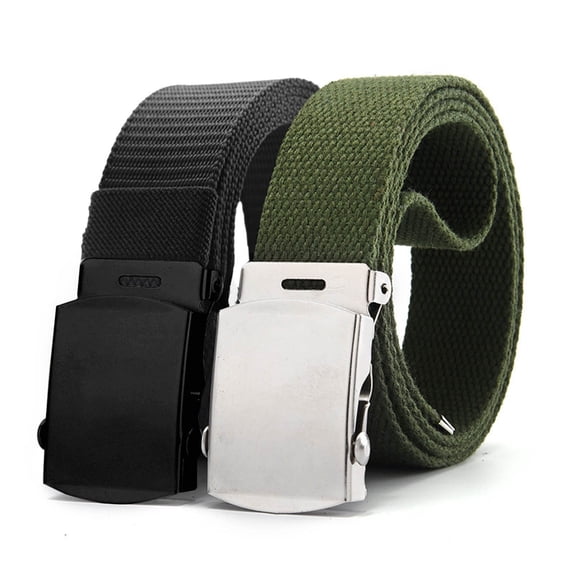 IQOGKRN Canvas Web Belt with Stretch Flexibility Elastic Belt Fit Adjustable Belt Army Green One Size
