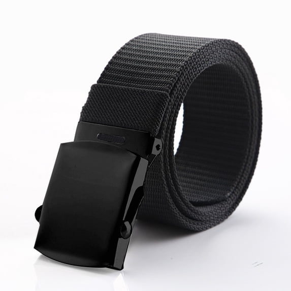 IQOGKRN Canvas Web Belt with Stretch Flexibility Elastic Belt Fit Adjustable Belt Black One Size