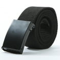 thumbnail image 1 of IQOGKRN Canvas Web Belt with Stretch Flexibility Elastic Belt Fit Top Buckle Adjustable Belt Black One Size, 1 of 3