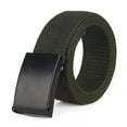 thumbnail image 1 of IQOGKRN Canvas Web Belt with Stretch Flexibility Elastic Belt Fit Top Buckle Adjustable Belt Black2 One Size, 1 of 3
