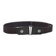 thumbnail image 1 of IQOGKRN Women's Invisible Elastic Waist Belt Adjustable Buckle-Free Stretch Sash for Jeans Dresses Pants Coffee One Size, 1 of 2
