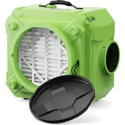 ALORAIR Scrubber with 3 Stage Filtration, Stackable Negative Air Machine for Industrial and Commercial Use, Heavy Duty Air Cleaner with MERV-10 Filter, HEPA/Activated carbon Filter, Green