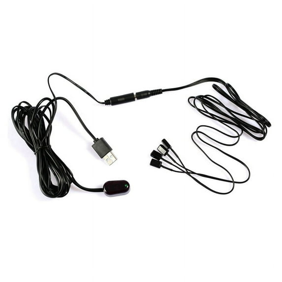 IR Extender 1Pc IR Receiver + 4Pc IR Emitter Emitters Repeater Kit Infrared Remote USB y19464