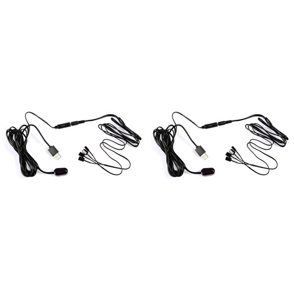 IR Extender 2Pc IR Receiver + 4Pc IR Emitter Emitters Repeater Kit Infrared Remote USB Adatper