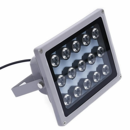 IR Illuminator Infrared Night 15 LED Night Vision Light 45 Level Angle Visual 15 LED IR Infrared Illuminator Night Vision Lamp DC 12V For CCTV Security Camer Security Floodlight For Night Vision