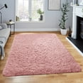 thumbnail image 1 of IR Imperial Rooms Shag Rug 3ft x 5ft Anti-Slip Soft Fluffy for Living Room Bedroom Decor Carpet Pink, 1 of 11