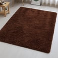 thumbnail image 1 of IR Imperial Rooms Shaggy Rug 4x6ft Area Rug Kids for Bedroom Decor Clearance Shag for Living Room Brown, 1 of 10