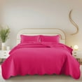 thumbnail image 1 of IR Imperial Rooms 2 Piece Microfiber Quilt Reversible Kids Bedding Soft 1 Bedspread & 1 Pillow Shams Pink Twin, 1 of 11