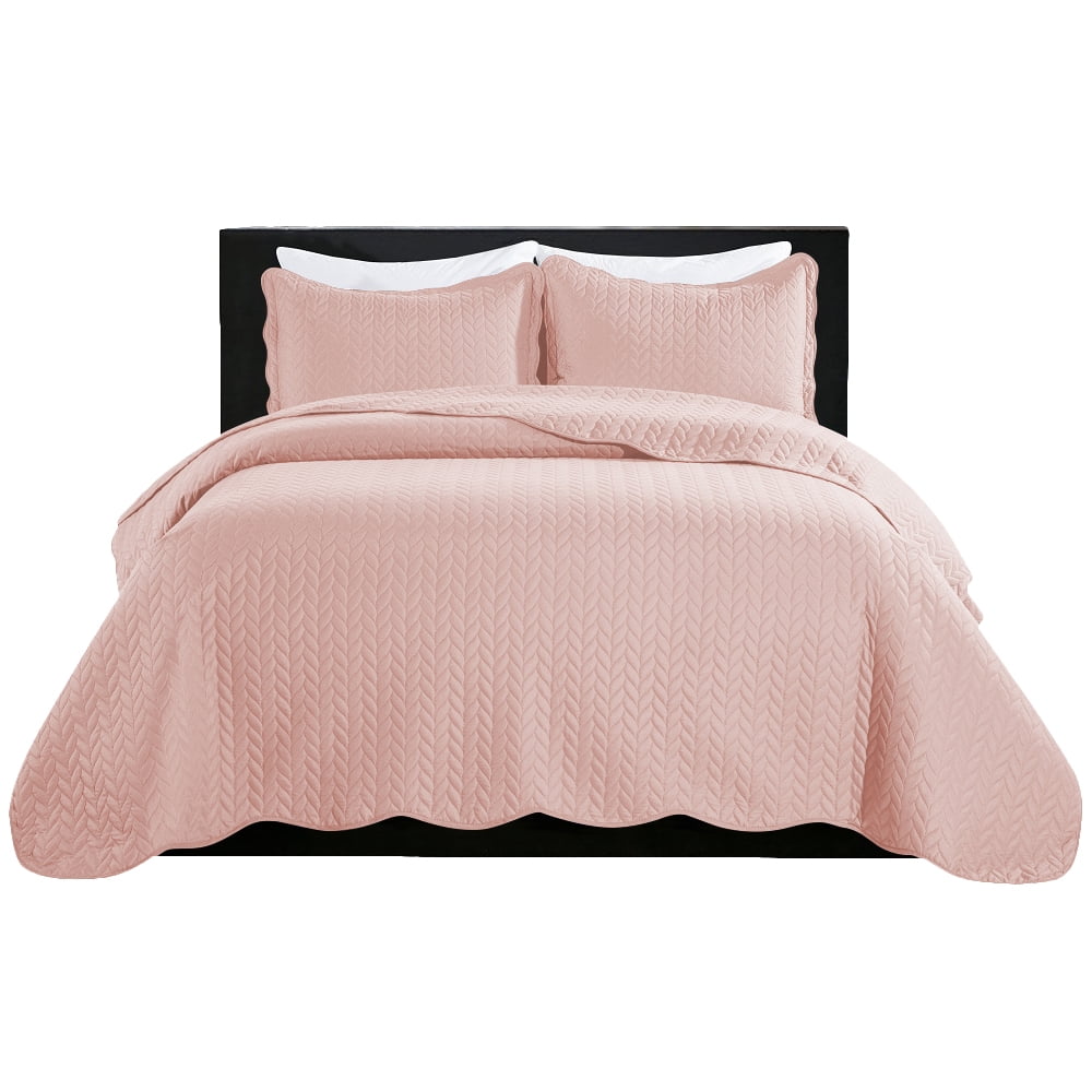 IR Imperial Rooms 3 Pc Quilt Queen Bedding Soft Bedspread with 2 Pillow ...