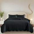 thumbnail image 1 of IR Imperial Rooms 3 Piece Adult Quilt Set Bedding Microfiber Soft Embossed Bedspread with 2 Pillow Shams Charcaol King, 1 of 12