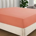 thumbnail image 1 of IR Imperial Rooms Fitted Sheet Deep Pocket Extra Soft Brushed Microfiber 1800 Series Peach Full, 1 of 10