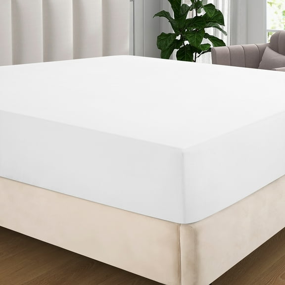 IR Imperial Rooms Fitted Sheet Deep Pocket Extra Soft Brushed Microfiber 1800 Series White Twin