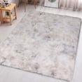 thumbnail image 1 of IR Imperial Rooms Shaggy Rug 4x6ft for Bedroom Fluffy Shag Rug Anti-Slip Living Room Washable Soft Carpet Tie Dye Teal, 1 of 9