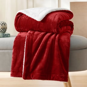 Fuzzy Red Robe red sherpa throws
