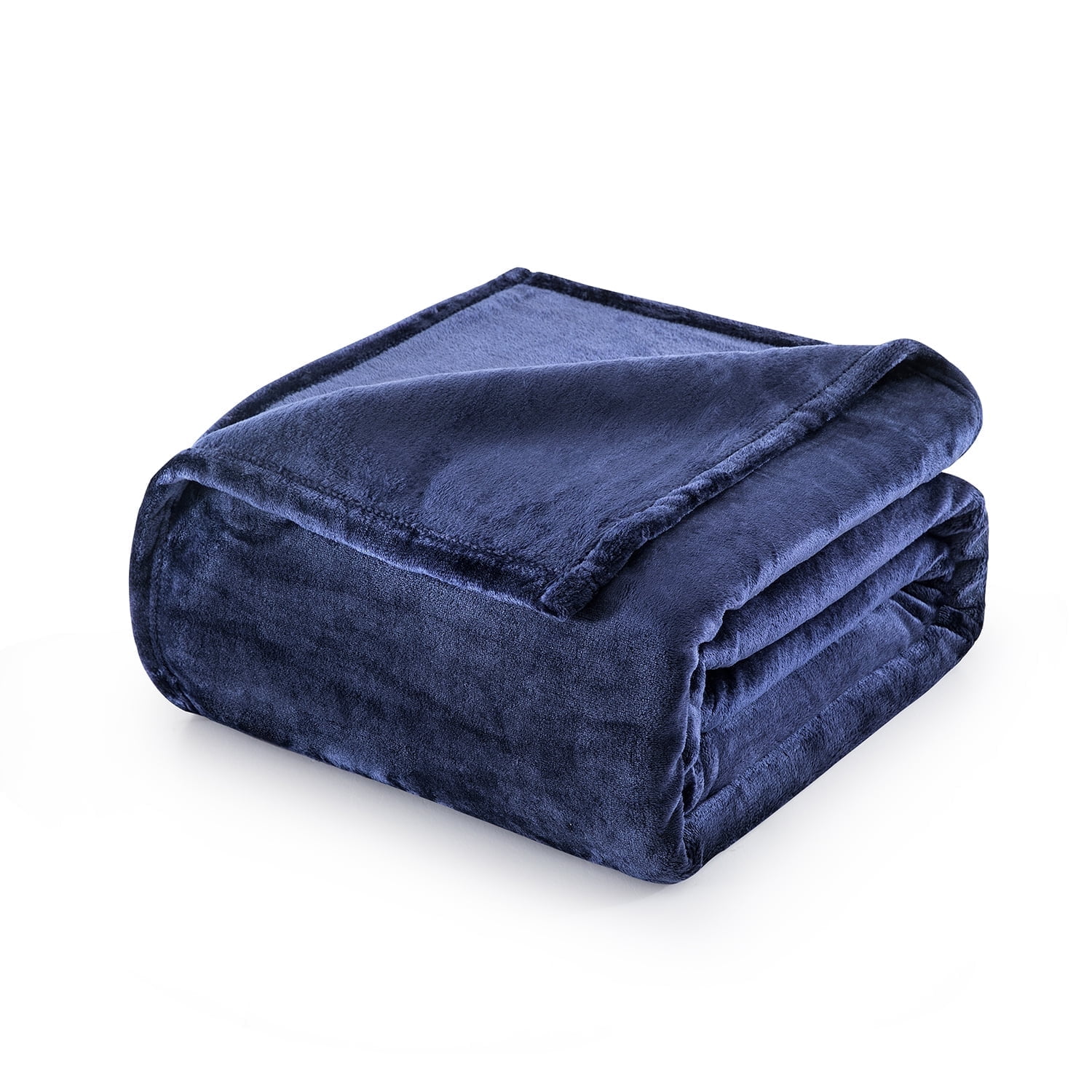 IR Imperial Rooms Soft Fleece Blanket, Lightweight Bed Blanket, Cozy, Queen Size Navy