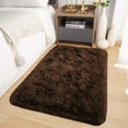 thumbnail image 1 of IR Imperial Rooms Solid Accent Area Rug Shag Rug 2x3ft for Entryway Soft Fluffy Anti slip Brown, 1 of 11