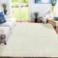 thumbnail image 1 of IR Imperial Rooms Solid Shaggy Rug 8X10ft Modern Area Rug for Living Bed Room Fluffy Soft Carpet Faux Fur Rug White, 1 of 10
