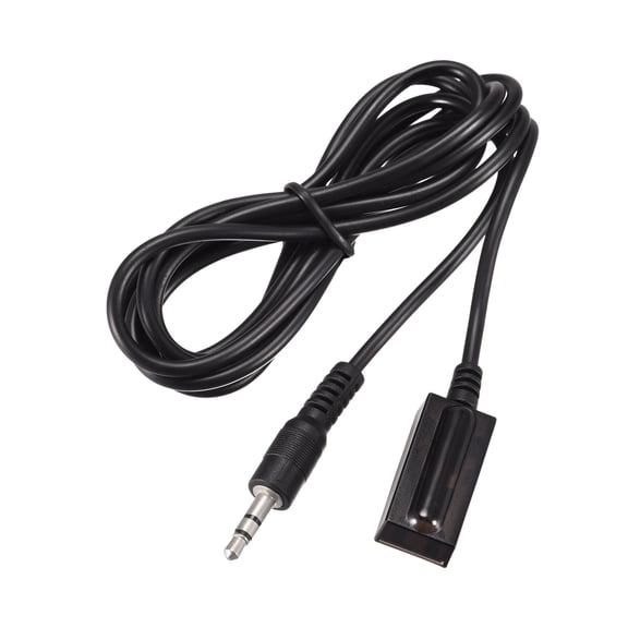 Uxcell IR Infrared Receiver Extender Cable 3.5mm Jack 4.9FT 26FT Receiving Distance Black Square Head
