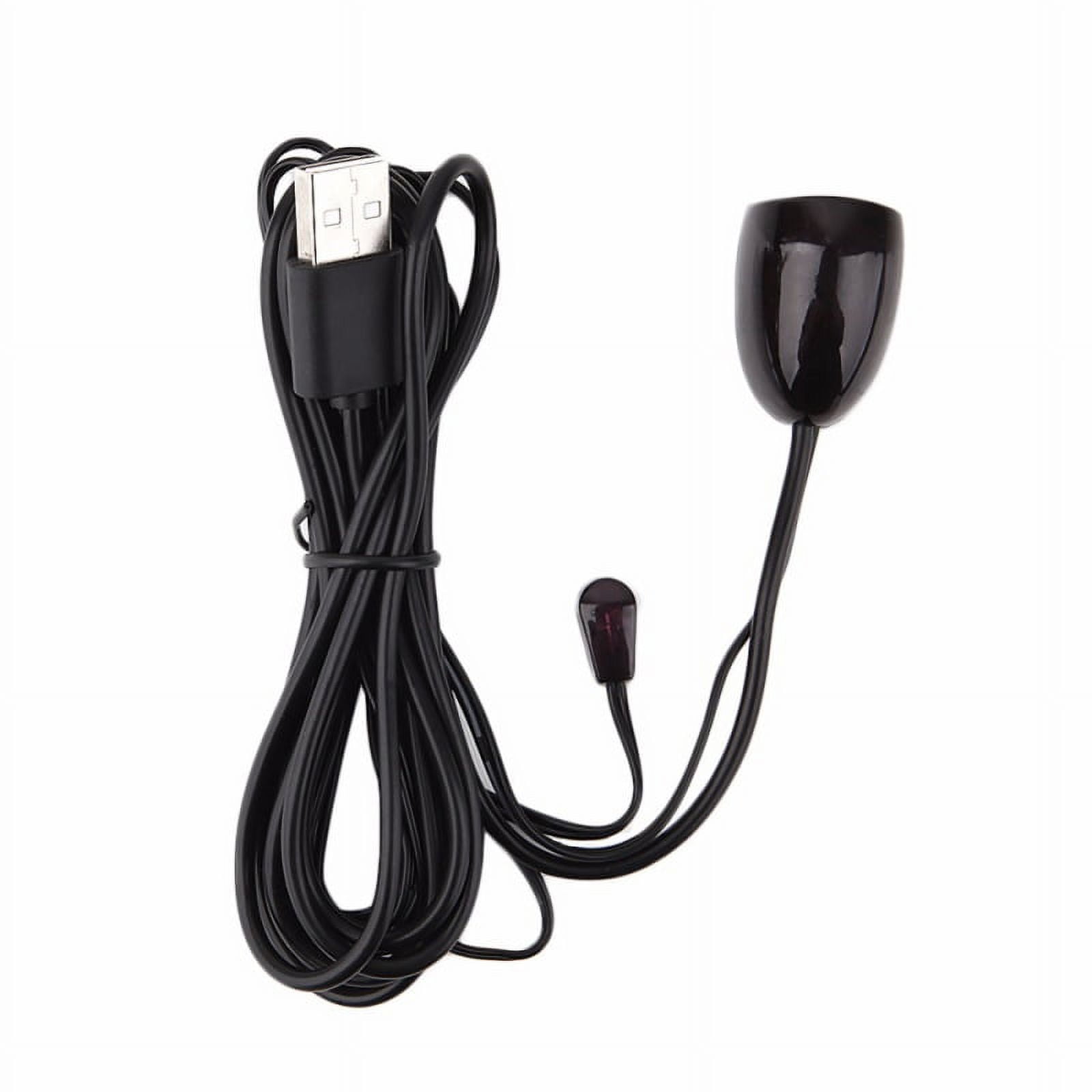 Black Mini USB Plug LED Display IR Receiver Cable - China IR