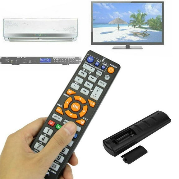 IR Learning Remote Control for Smart TV VCR CBL DVD SAT STR-TV CD VCD HI-FI, for All Brands IR Remote 3 in 1 Programmable Controller L336