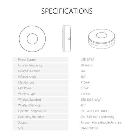 IR Remote , Universal Voice Infrared Remote Compatible Universal Wifi Remote Universal Ir Remote Voice Wifi Voice Remote Compatible With Voice Wifi Ir Eryue Remote