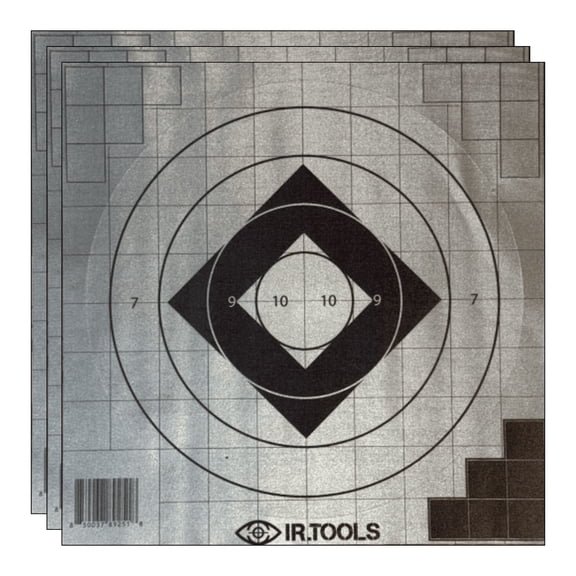 IR.Tools Bullseye Thermal Target Kit with Repair Pasters, Passive Zeroing and Training Target, 3 Pack