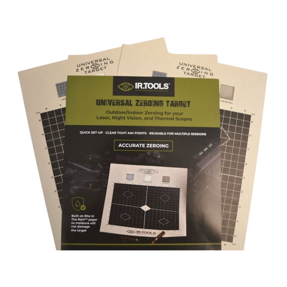 IR.Tools Universal Zeroing 3 Targets Kit, Almond, 9X12in