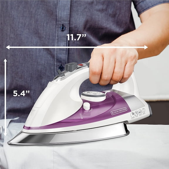 IR1350S Professional Steam Iron with Stainless Steel Soleplate and Extra-Long Cord,